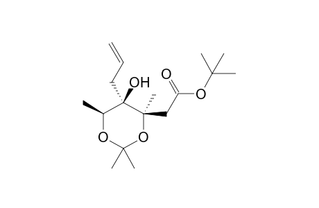 tert-Butyl 2-[(4R,5R,6S)-5-allyl-5-hydroxy-2,2,4,6-tetramethyl-5-oxo-1,3-dioxan-4-yl]acetate