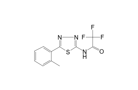 2,2,2-Trifluoro-N-[5-(2-methylphenyl)-1,3,4-thiadiazol-2-yl]acetamide