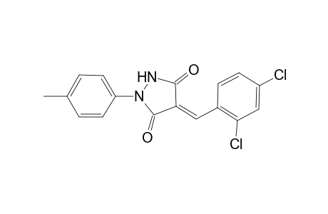 (4E)-4-(2,4-dichlorobenzylidene)-1-(p-tolyl)pyrazolidine-3,5-quinone