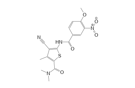 4-cyano-5-[(4-methoxy-3-nitrobenzoyl)amino]-N,N,3-trimethyl-2-thiophenecarboxamide
