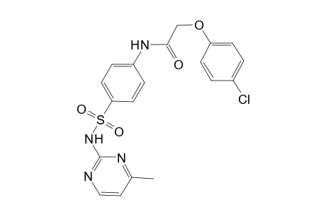 2-(4-chlorophenoxy)-N-(4-{[(4-methyl-2-pyrimidinyl)amino]sulfonyl}phenyl)acetamide