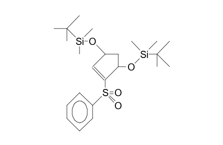 (1S,4R)-cis-1,4-Bis-(tert.-butyldimethylsiloxy)-2-(phenylsulfonyl)-2-cyclopentene