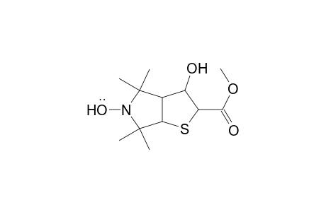 2-carbomethoxy-3-hydroxy-4,4,6,6-tetramethyl-2,3,3a,4,6,6a-hexahydrothieno[2,3-c]pyrrole-5-oxyl