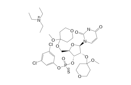 R(P)-2',5'-O-BIS-(METHOXYTETRAHYDROPYRANYL)-URIDINE-3'-(3,5-DICHLOROPHENYL-PHOSPHOROTHIOATE-TRIETHYLAMMONIUM-SALT