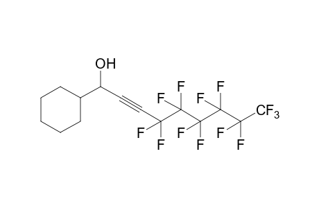 1-cyclohexyl-4,4,5,5,6,6,7,7,8,8,9,9,9-tridecafluoro-2-nonyn-1-ol