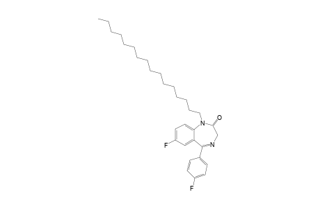 7-fluoro-5-(4-fluorophenyl)-1-hexadecyl-2,3-dihydro-1H-1,4-benzodiazepin-2-one