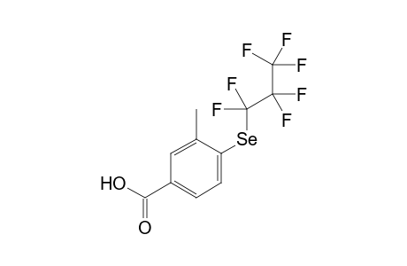 3-methyl-4-[(1,1,2,2,3,3,3-heptafluoropropyl)selanyl]benzoic acid