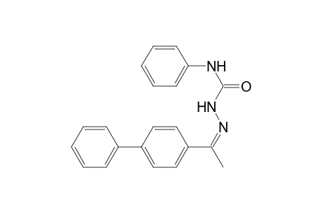 Ethanone, 1-(4-biphenyl)-, 4-phenylsemicarbazone