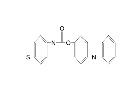 p-(methylthio)carbanilic acid, p-anilinophenyl ester