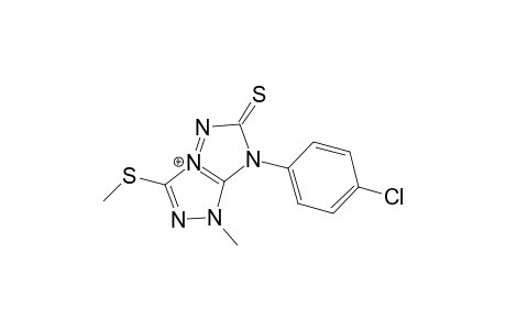 1H-1,2,4-Triazolo[4,3-b][1,2,4]triazolium, 7-(4-chlorophenyl)-5,6-dihydro-1-methyl-3-(methylthio)-6-thioxo-, hydroxide, inner salt