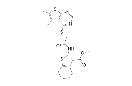 benzo[b]thiophene-3-carboxylic acid, 2-[[[(5,6-dimethylthieno[2,3-d]pyrimidin-4-yl)thio]acetyl]amino]-4,5,6,7-tetrahydro-, methyl ester