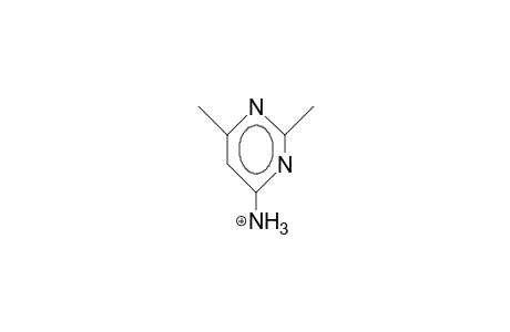 4-Amino-2,6-dimethyl-pyrimidine cation