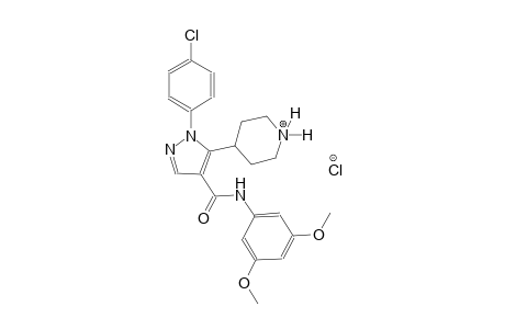 piperidinium, 4-[1-(4-chlorophenyl)-4-[[(3,5-dimethoxyphenyl)amino]carbonyl]-1H-pyrazol-5-yl]-, chloride