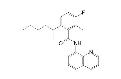 3-fluoro-6-(hexan-2-yl)-2-methyl-N-(quinolin-8-yl)benzamide