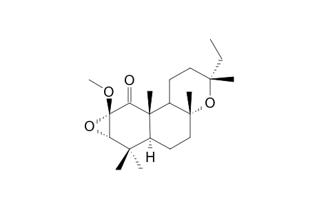 2-alpha,3-alpha:8,13-Diepoxy-2-beta-methoxylabdan-1-one