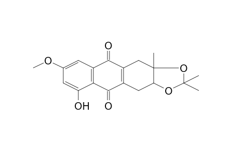 9-Hydroxy-7-methoxy-2,2,3a-trimethyl-3a,4,11,11a-tetrahydroanthra[2,3-d][1,3]dioxole-5,10-dione