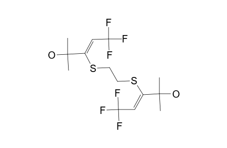 5,5,5-Trifluoro-2-methyl-3-[2-[3,3,3-trifluoro-1-(1-hydroxy-1-methylethyl)propenylthio]ethylthio]pent-3-en-2-ol