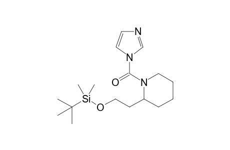 {2-[2-(tert-Butyldimethylsilyloxy)ethyl]piperidin-1-yl}imidazol-1-ylmethanone
