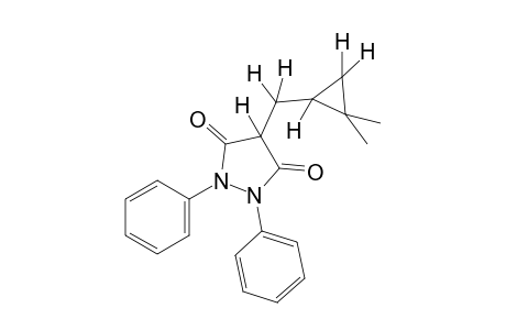 4-[(2,2-dimethylcyclopropyl)methyl]-1,2-diphenyl-3,5-pyrazolidinedione