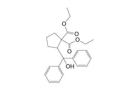 2-[Hydroxy(diphenyl)methyl]cyclopentane-1,1-dicarboxylic acid diethyl ester