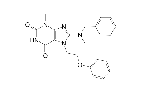 8-[benzyl(methyl)amino]-3-methyl-7-(2-phenoxyethyl)-3,7-dihydro-1H-purine-2,6-dione