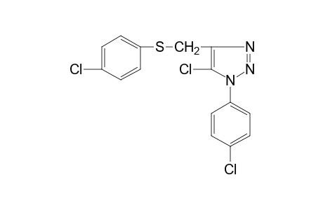 5-chloro-1-(p-chlorophenyl)-4-{(p-chlorophenyl)thio]methyl}-1H-1,2,3-triazole