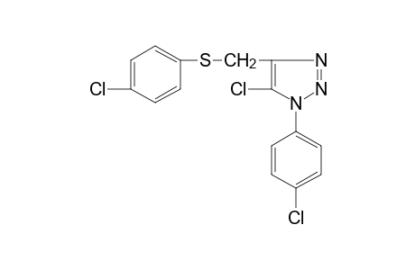 5-chloro-1-(p-chlorophenyl)-4-{(p-chlorophenyl)thio]methyl}-1H-1,2,3-triazole