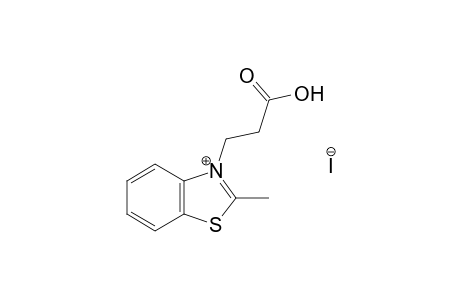 3-(2-carboxyethyl)-2-methylbenzothiazolium iodide