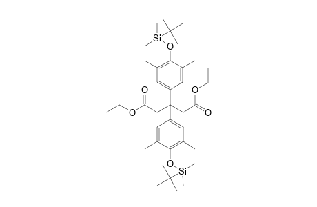 Diethyl 3,3-bis{4'-[(t-butyl)dimethylsilyloxy]-3',5'-dimethylphenyl]-pentane-1,5-dioate