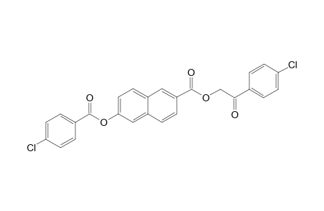 6-HYDROXY-2-NAPHTHOIC ACID, p-CHLOROPHENACYL ESTER, p-CHLOROBENZOATE