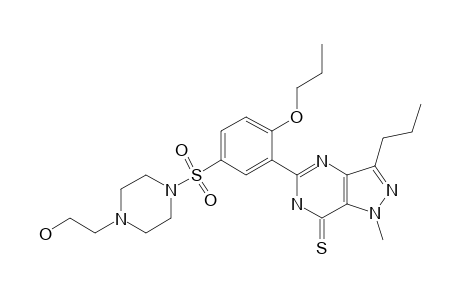 PROPOXYPHENYL-THIOHYDROXYHOMOSILDENAFIL;PP-THHS;5-{5-[4-(2-HYDROXYETHYL)-PIPERAZINE-1-SULFONYL]-2-PROPOXYPHENYL]-1-METHYL
