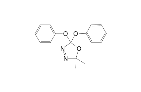 5,5-Dimethyl-2,2-diphenoxy-.delta(3)-1,3,4-oxadiazoline