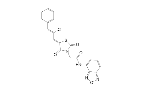 3-thiazolidineacetamide, N-(2,1,3-benzoxadiazol-4-yl)-5-[(2Z)-2-chloro-3-phenyl-2-propenylidene]-2,4-dioxo-, (5Z)-