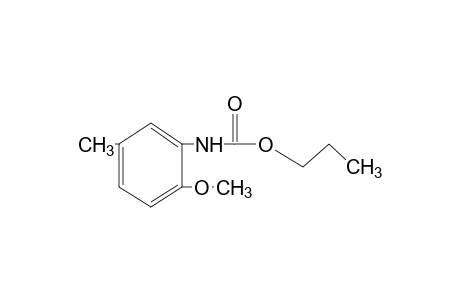 2-methoxy-5-methylcarbanilic acid, propyl ester