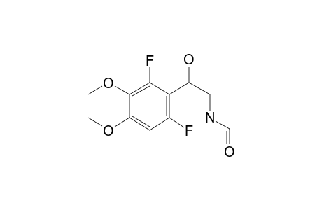 Benzeneethanamine, 2,6-difluoro-3,4-methoxy-.beta.-hydroxy-N-formyl-