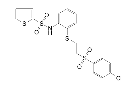 2'-{{2-[(p-chlorophenyl)sulfonyl]ethyl}thio}-2-thiophenesulfonanilide