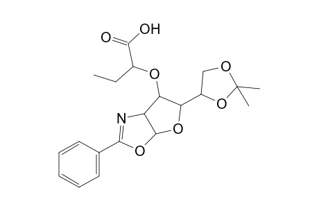 2-{[5-(2,2-dimethyl-1,3-dioxolan-4-yl)-3a,5,6,6a-tetrahydro-2-phenylfuro[3,2-d]oxazol-6-yl]oxy}butyric acid, isomer