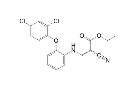 2-cyano-3-[o-(2,4-dichlorophenoxy)anilino]acrylic acid, ethyl ester