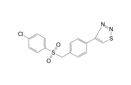 4-{alpha-[(p-chlorophenyl)sulfonyl]-p-tolyl}-1,2,3-thiadiazole