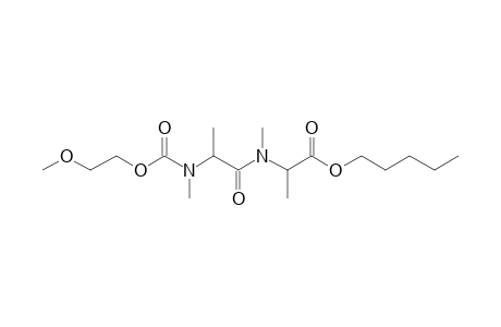 Alanylalanine, N,N'-dimethyl-N'-(2-methoxyethoxycarbonyl)-, pentyl ester