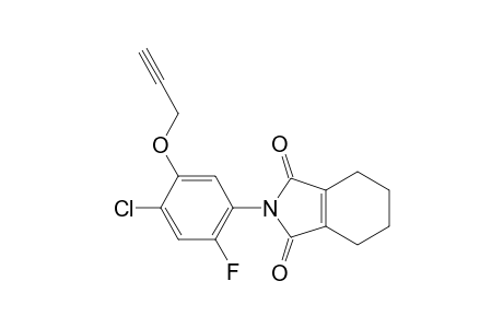 1H-Isoindole-1,3(2H)-dione, 2-[4-chloro-2-fluoro-5-(2-propynyloxy)phenyl]-4,5,6,7-tetrahydro-