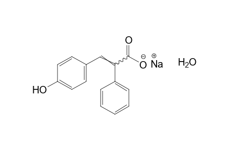 3-(p-hydroxyphenyl)-2-phenylacrylic acid, monosodium salt, hydrate