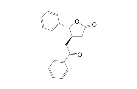 TRANS-(+/-)-4-(2-OXO-2-PHENYLETHYL)-5-PHENYLTETRAHYDRO-2-FURANONE