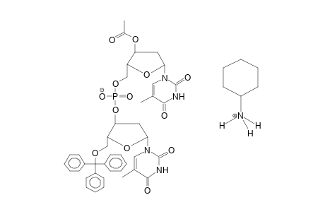 3'-o-Acetyl-5'-(5'-o-trityldeoxythymid-3'-yloxyphosphoryl)deoxythymidine, cyclohexylammonium salt