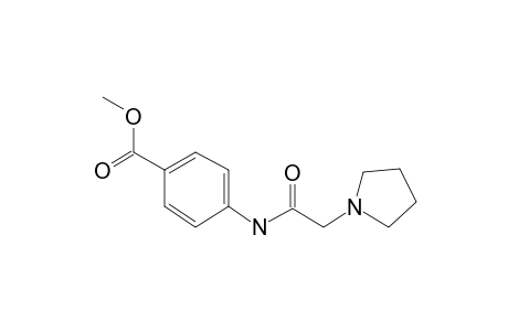 Benzoic acid, 4-[1-oxo-2-(1-pyrrolidinyl)ethyl]amino-, methyl ester