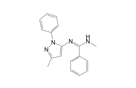 N'-methyl-N-(5-methyl-2-phenyl-3-pyrazolyl)benzenecarboximidamide