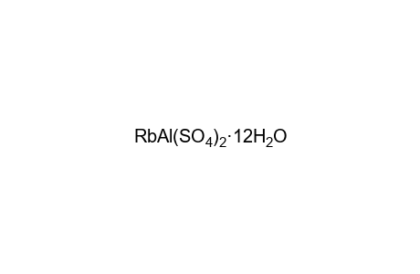 ALUMINUM RUBIDIUM SULFATE, DODECAHYDRATE