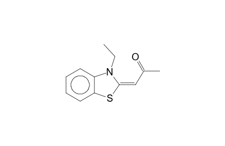 2-(Acetylmethylene)-3-ethylbenzothiazoline