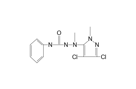 1-(3,4-dichloro-1-methylpyrazol-5-yl)-1-methyl-4-phenylsemicarbazide