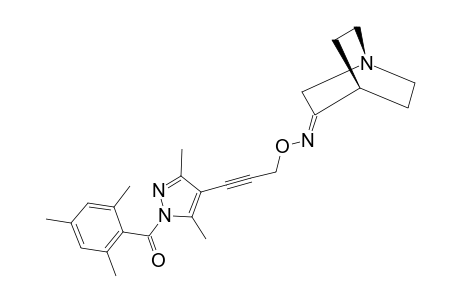 3-QUINUCLIDINONE-O-[3-[1-(2,4,6-TRIMETHYLBENZOYL)-3,5-DIMETHYL-1H-PYRAZOL-4-YL]-2-PROPYN-1-YL]-OXIME